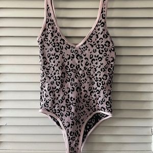 Leopard print bodysuit